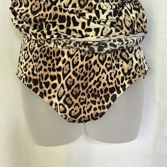 Victoria’s Secret Onepiece Swim Suit Dress Leopard Cheetah Print - Picture 3 of 5